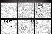 Cozy Bedtime Animal Coloring Page, a Brochure Template by LA Design (Thumbnail 2 of 10)