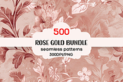 500 Rose Gold Seamless Patterns, a Pattern Graphic by PrintablesByFranklyn (Thumbnail 1 of 4)
