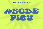 Retro Bold Psychedelic Font, a Handwritten Font by Simetrica Labs (Thumbnail 11 of 11)