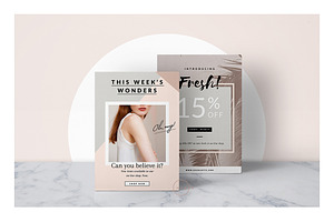 2 Newsletter Flyers • Charlotte