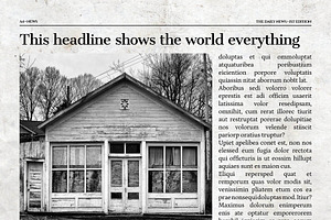 Vintage InDesign Newspaper Template