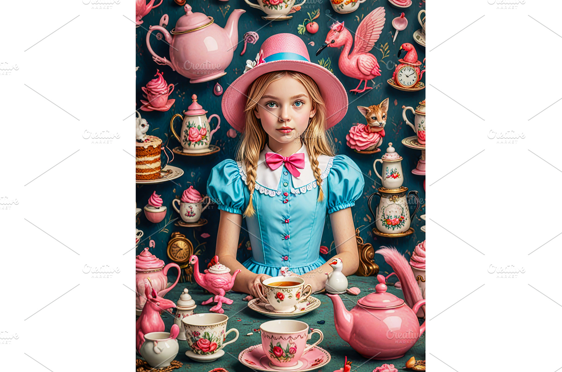 Children's Background, doll tea, a Holiday Photo by TatsianaSalauyova