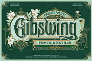 NS Gibswing Fonts + Extras, a Font by Novisouldado (Thumbnail 1 of 11)