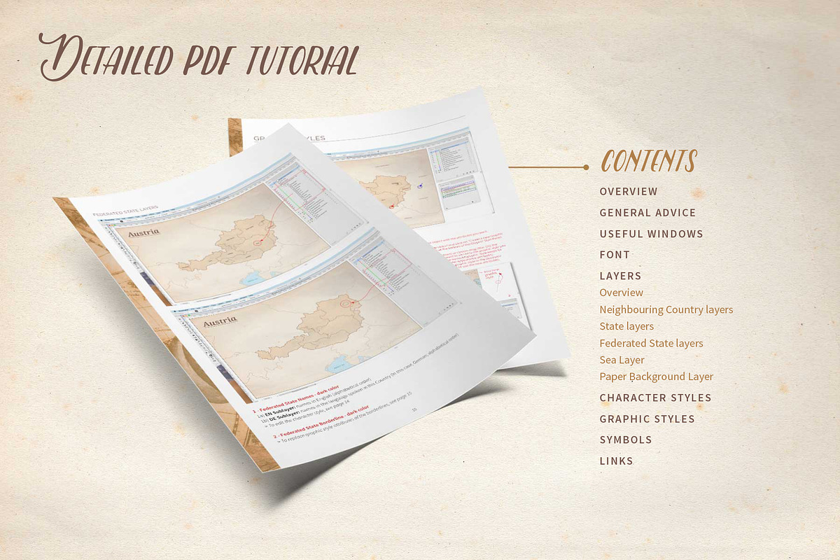 Le Tour du monde - Austria map, an Object Graphic by volume 1 visual design (Photo 10 of 20)