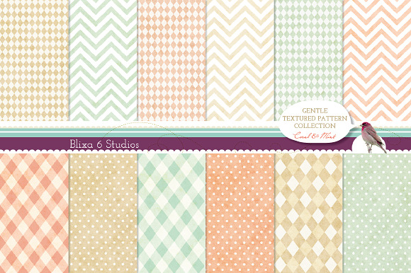 Gently Textured Geometric Patterns preview 5