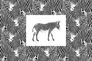 2 zebras seamless pattern, a Pattern Graphic by Crazy nook (Thumbnail 2 of 2)