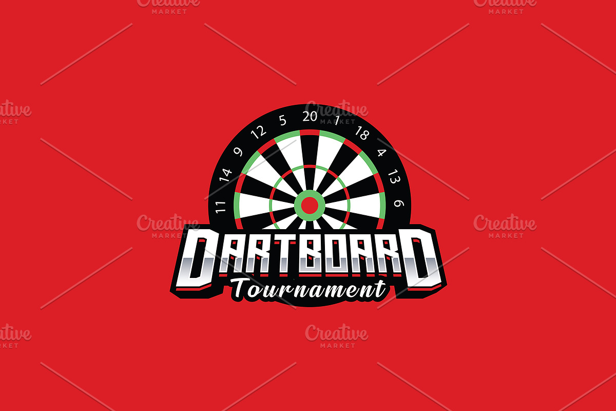 Dartboard Mascot Logo Template, a Branding & Logo Template by HasnainGFX (Photo 2 of 3)