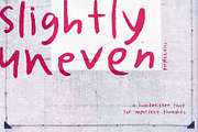 Slightly Uneven Handwritten Font, a Handwritten Font by Perplexitics (Thumbnail 1 of 10)