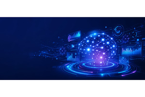 Big data and artificial intelligence, an Abstract Photo by ZinetroN