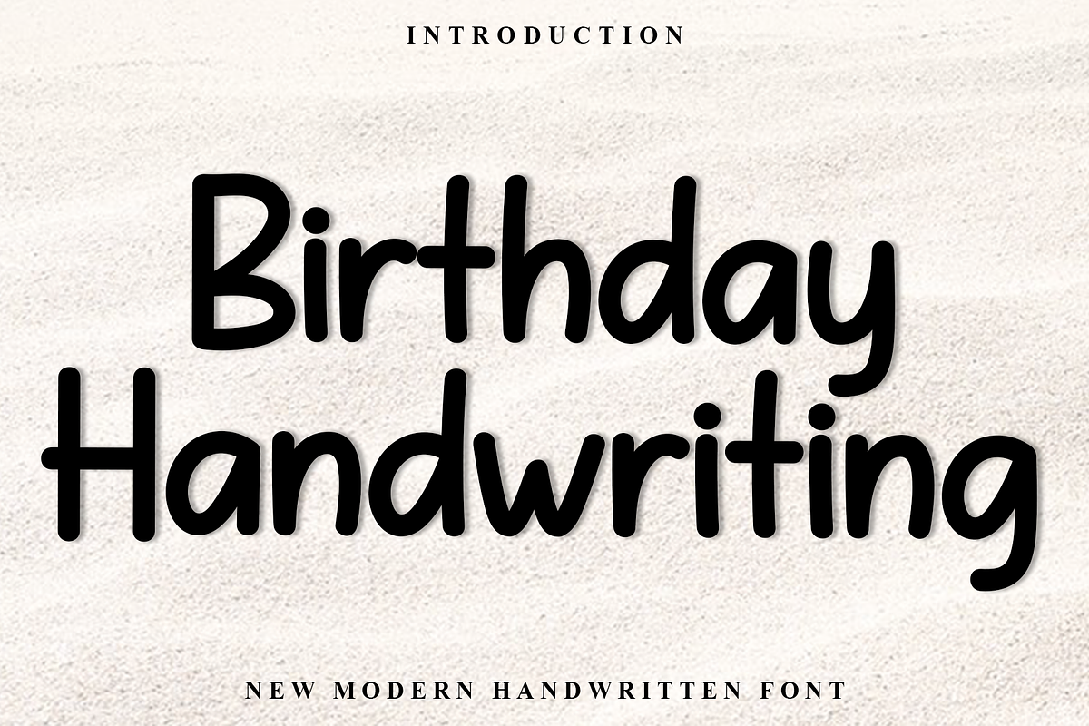 Birthday Handwriting, a Sans Serif Font by InermediaSTUDIO (Photo 1 of 8)