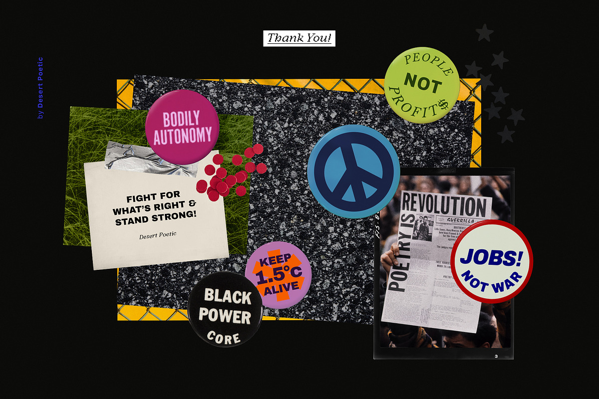 POWER TO THE PEOPLE Collage Pack, an Object Graphic by Desert Poetic (Photo 10 of 10)