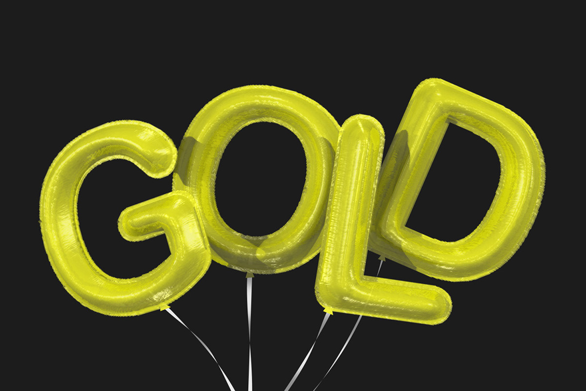 3D FONT | BALLOON | 3D PSD preview 4