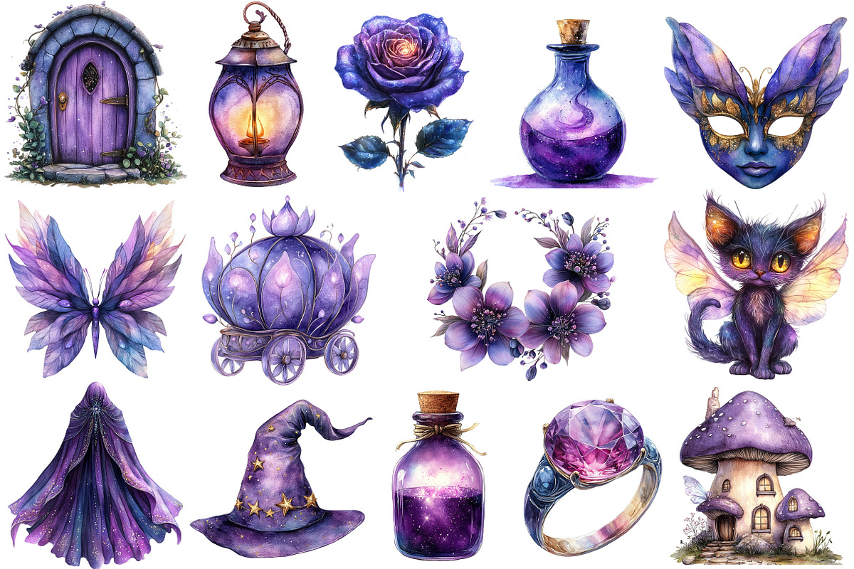 Fairy Magic Clipart PNG, an Illustration by SinaCreation (Photo 2 of 10)