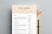 Modern Resume Template LEANE A4, a Resume Template by Graace Studio (Thumbnail 1 of 4)