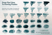 Watercolor & Ink Procreate Brushes, a Brush Add-On by BrushArchive (Thumbnail 4 of 16)