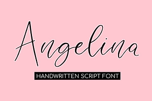 Angelina A Handwritten Script Font