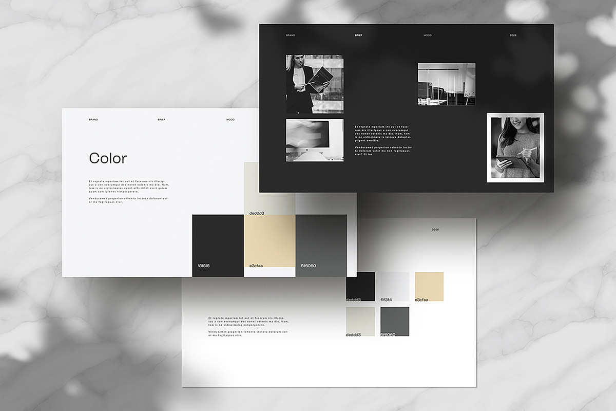 Mood Brief Template, a Presentation Template by White Graphic (Photo 3 of 7)