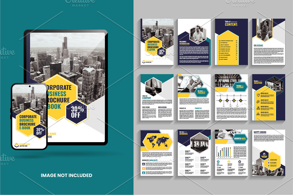 Corporate digital ebook brochure, a Design Template by Tanuart (Photo 2 of 2)