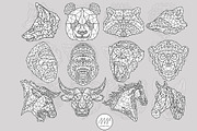 Geometric Animals Collection, an Animal Illustration by Alpha Mike Foxtrot (Thumbnail 3 of 10)
