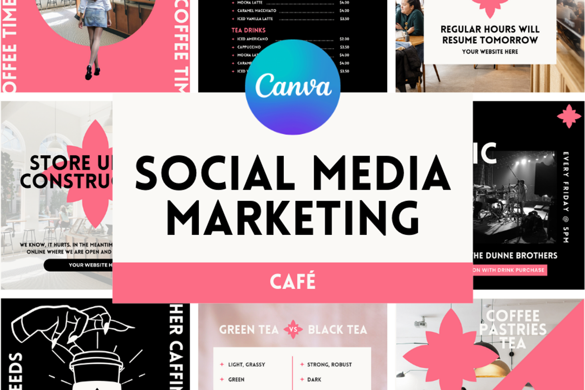 Café Social Media Marketing, a Social Media Template by ShayMadeWhat (Photo 1 of 6)