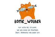 Bome_Wolker. Funny font, a Script Font by Yaniko (Thumbnail 1 of 5)