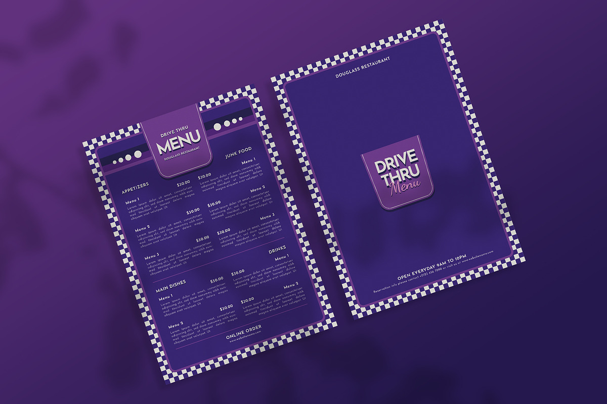 Drivtru - Restaurant Menu, a Print Template by StreaksideStd (Photo 2 of 2)