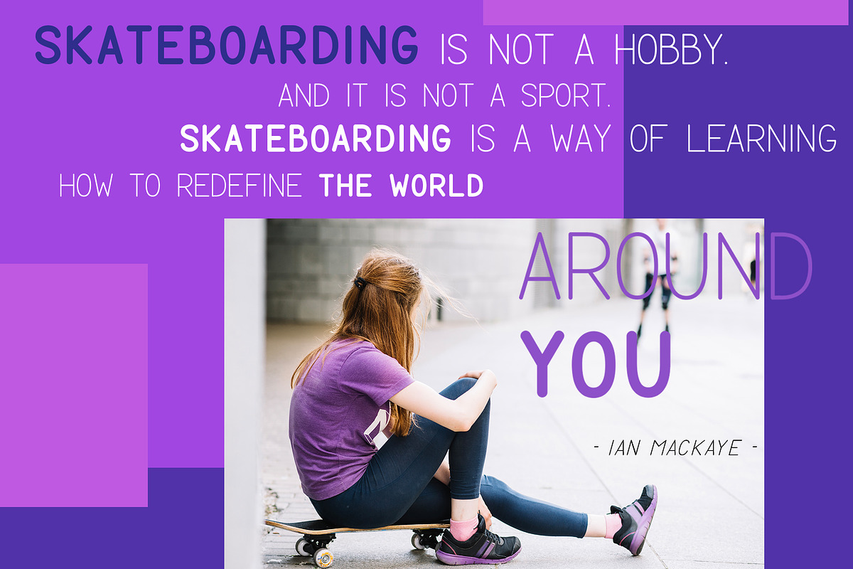 ULTRA VIOLET sans serif font family. preview 4