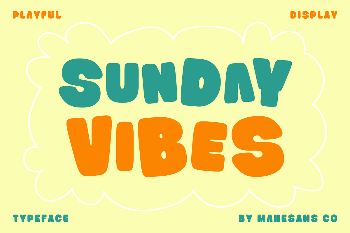 Bubble Gummy | Playful Display Font, a Sans Serif Font by Mahesans Co (Photo 4 of 10)