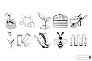 Plant & Garden Illustration Set, an Object Graphic by SLAB! Design (Thumbnail 3 of 3)