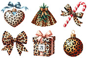 Watercolor Leopard Print Christmas, an Illustration by Daily.Designs (Thumbnail 5 of 5)