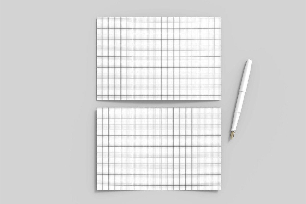 Two Postcard Mockup Set with Pen, a Product Mockup by graphypix (Photo 4 of 4)