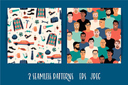 Happy Fathers Day. Cards and Pattern, a Person Illustration by Nadia Grapes (Thumbnail 3 of 4)