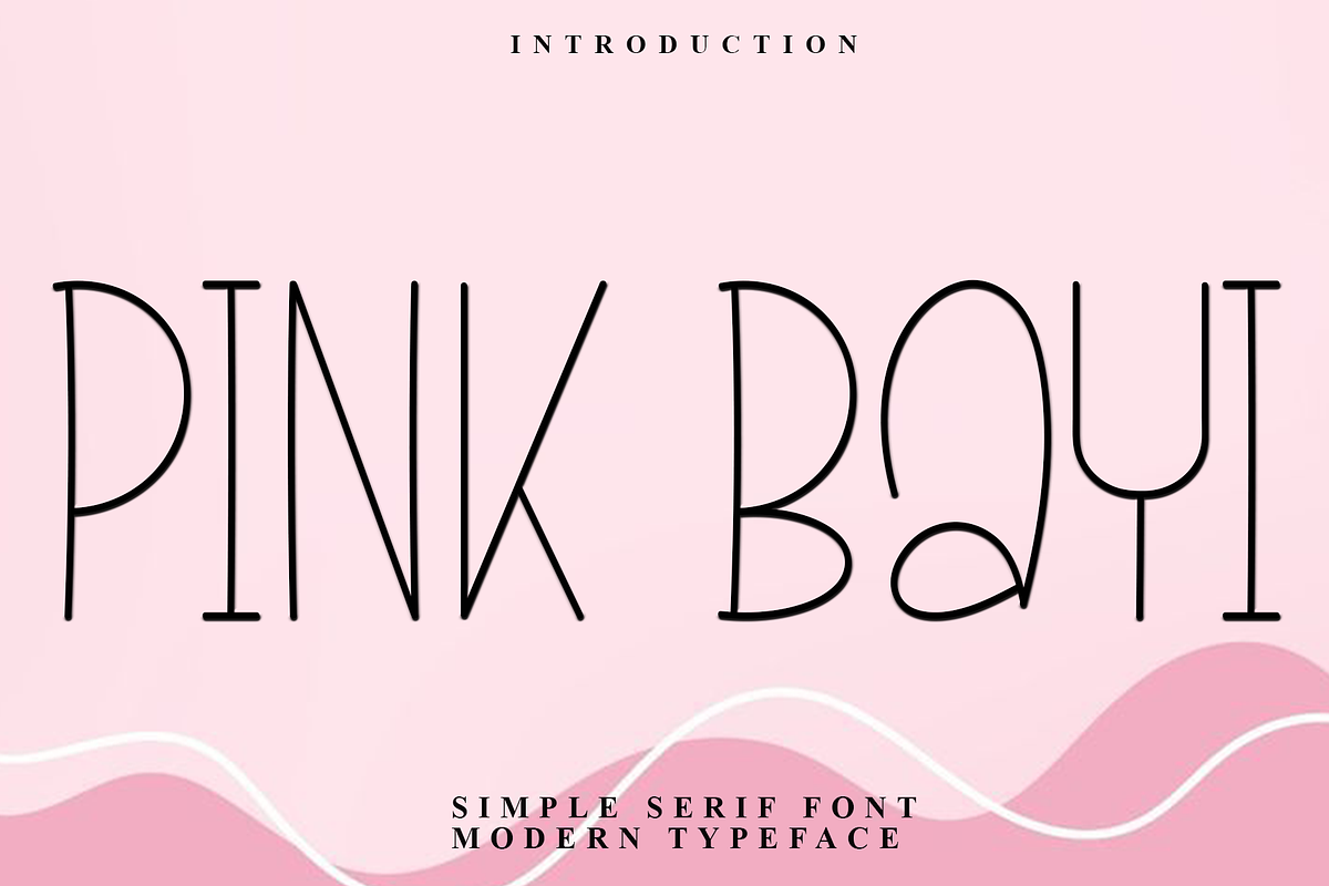 Pink Bayi, a Sans Serif Font by InermediaSTUDIO (Photo 1 of 7)