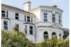 Decaying facade of an old ocean, an Architecture Photo by Backyard Stock