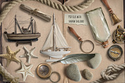 Nautical. Mockups, vector, textures., a Texture Illustration by bioraven (Thumbnail 8 of 26)