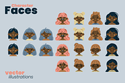 Character Faces Set, a Person Illustration by moja doodle (Thumbnail 6 of 7)