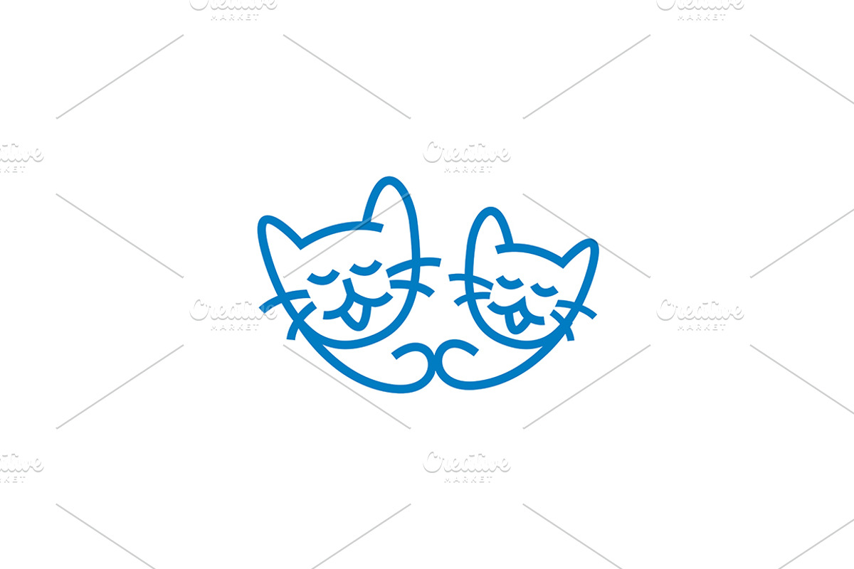 20 Logo Cat Templates Bundle, a Branding & Logo Template by Friendesigns (Photo 4 of 21)
