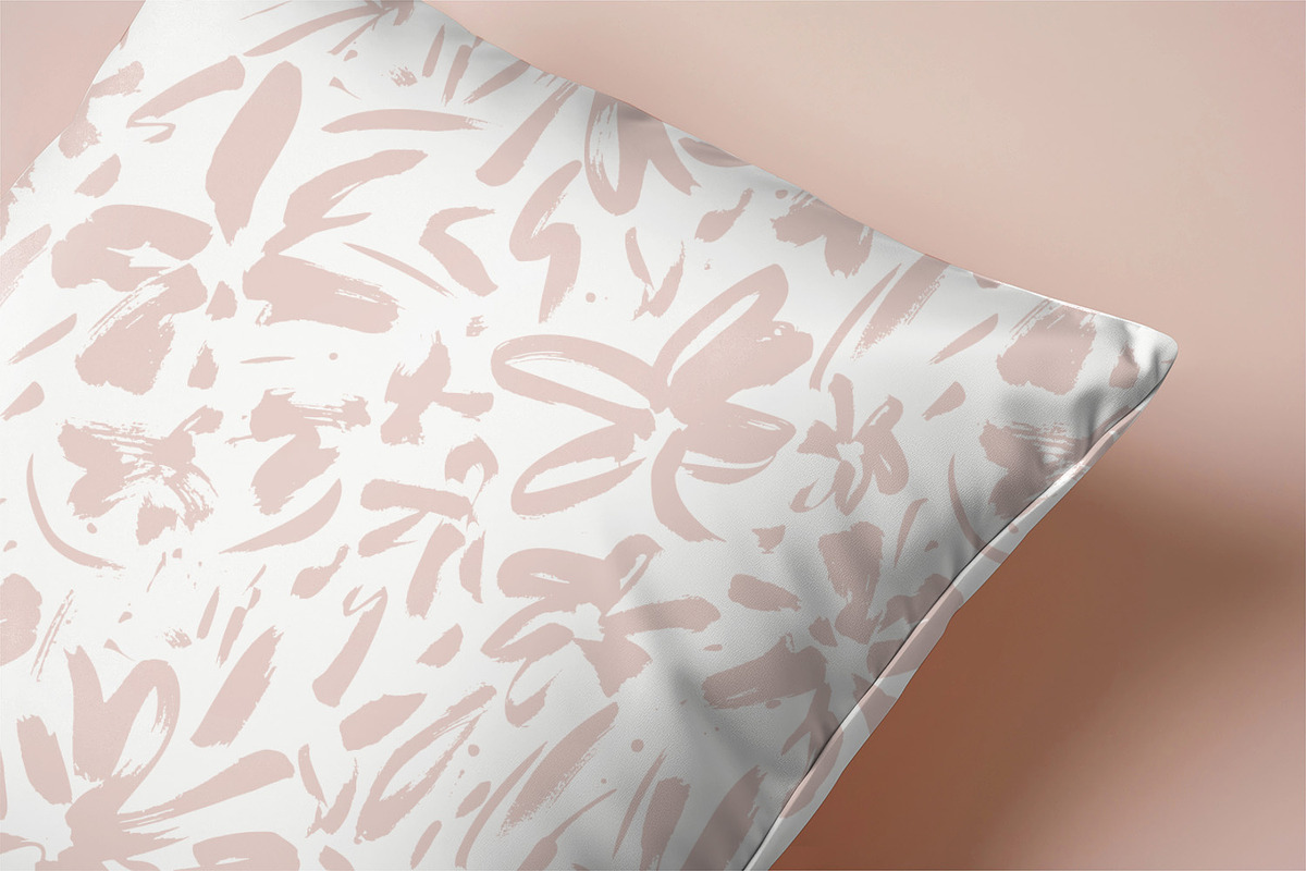 Painted Delicate Flowers, a Wallpaper Graphic by MalyskaStudio (Photo 5 of 5)