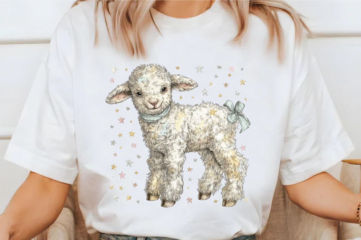 Whimsical Easter Sheep Clipart, an Illustration by designcity5 (Photo 4 of 5)