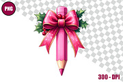 Pencil with Bow Clipart Bundle Files, a Decorative Illustration by taramija (Thumbnail 3 of 26)