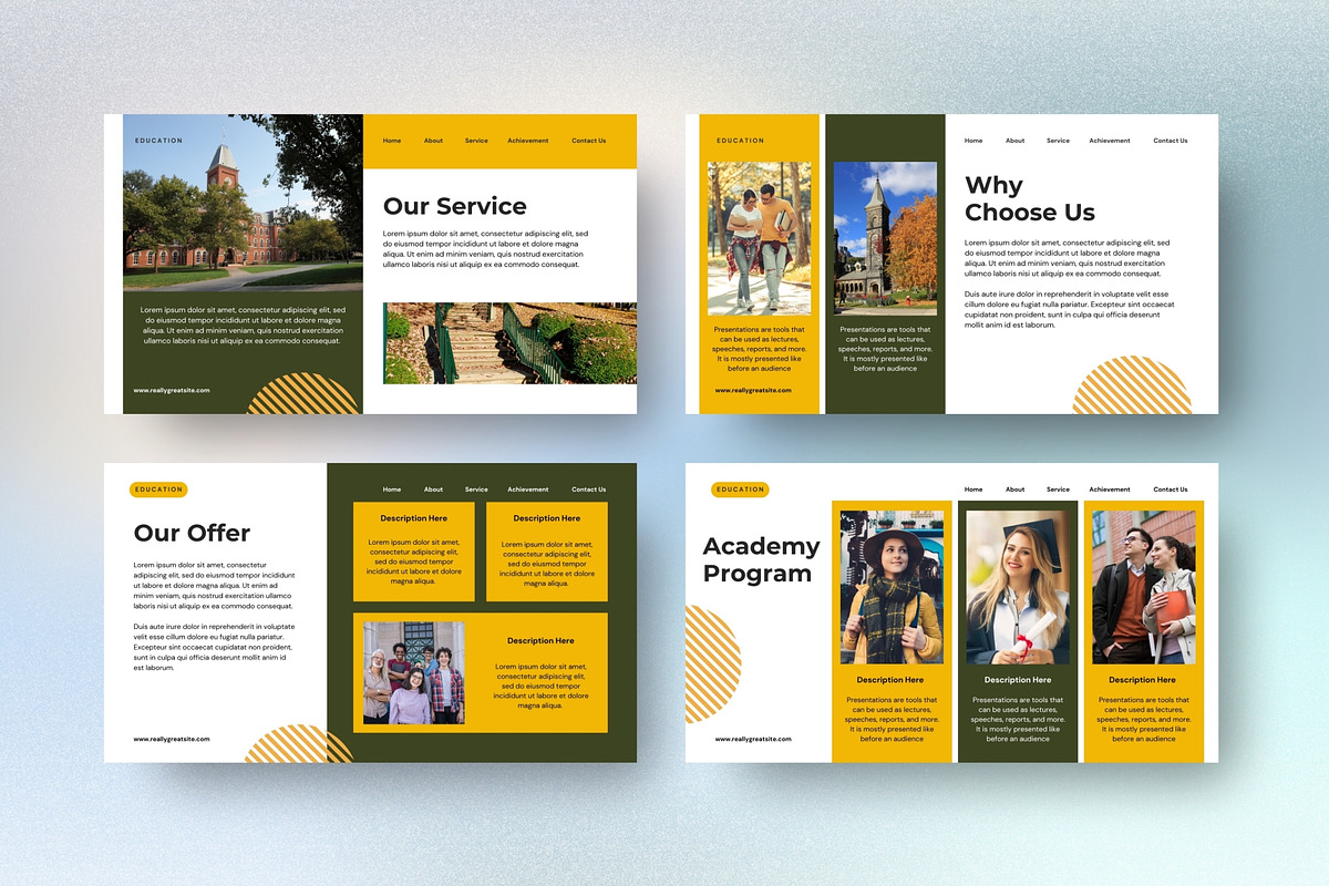 Education PowerPoint Template, a Presentation Template by FIBRINOSÄ (Photo 4 of 5)