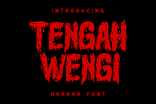 Tengah Wengi - Horror Font