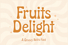 Fruits Delight a Groovy Retro Font