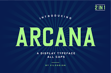 Arcana a Display Typeface Font