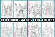 Castle Courtyard in Snow Coloring, an Animal Illustration by martinblan (Thumbnail 3 of 4)