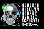 CYBERNETIC futuristic Y2k Cyberpunk, a Sans Serif Font by dansdesign (Thumbnail 2 of 6)