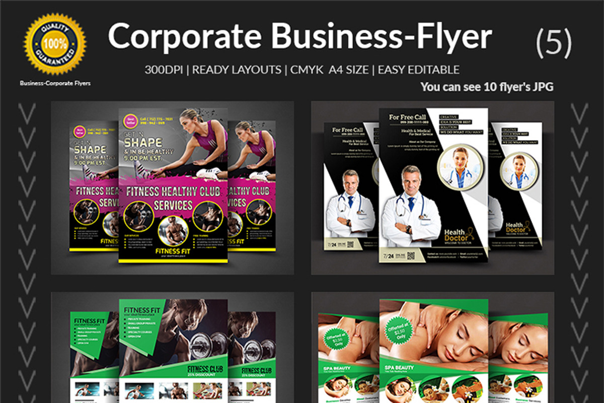 50 Corporate Business Flyers Bundle, a Flyer Template by AfzaalGraphics (Photo 6 of 6)