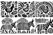 Vintage Birds Folk Art, a Decorative Illustration by devastd (Thumbnail 28 of 28)