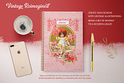 Vintage Valentine Illustrations, an Illustration by French Kiss Collections (Thumbnail 5 of 13)