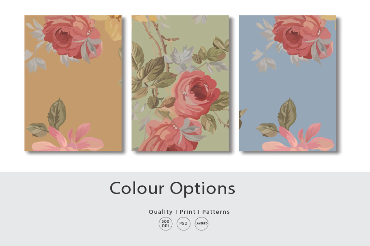 Vintage Victorian Rose, a Pattern Graphic by Print Diaries (Photo 2 of 4)